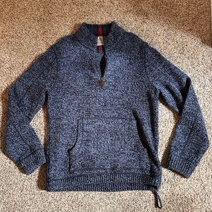L.L. Bean Ragg Wool Half Zip Sweater